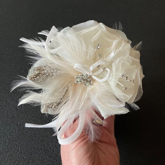 Maria Elena WEDDING Hair + Pin Combination Piece /  Swarovski Crystals main image 11